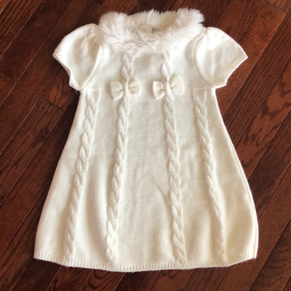 Gymboree white sweater dress